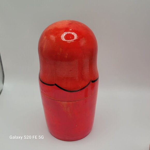 Vintage Large Matryoshka Stacking Nesting Doll 7 Pieces - Picture 4 of 16